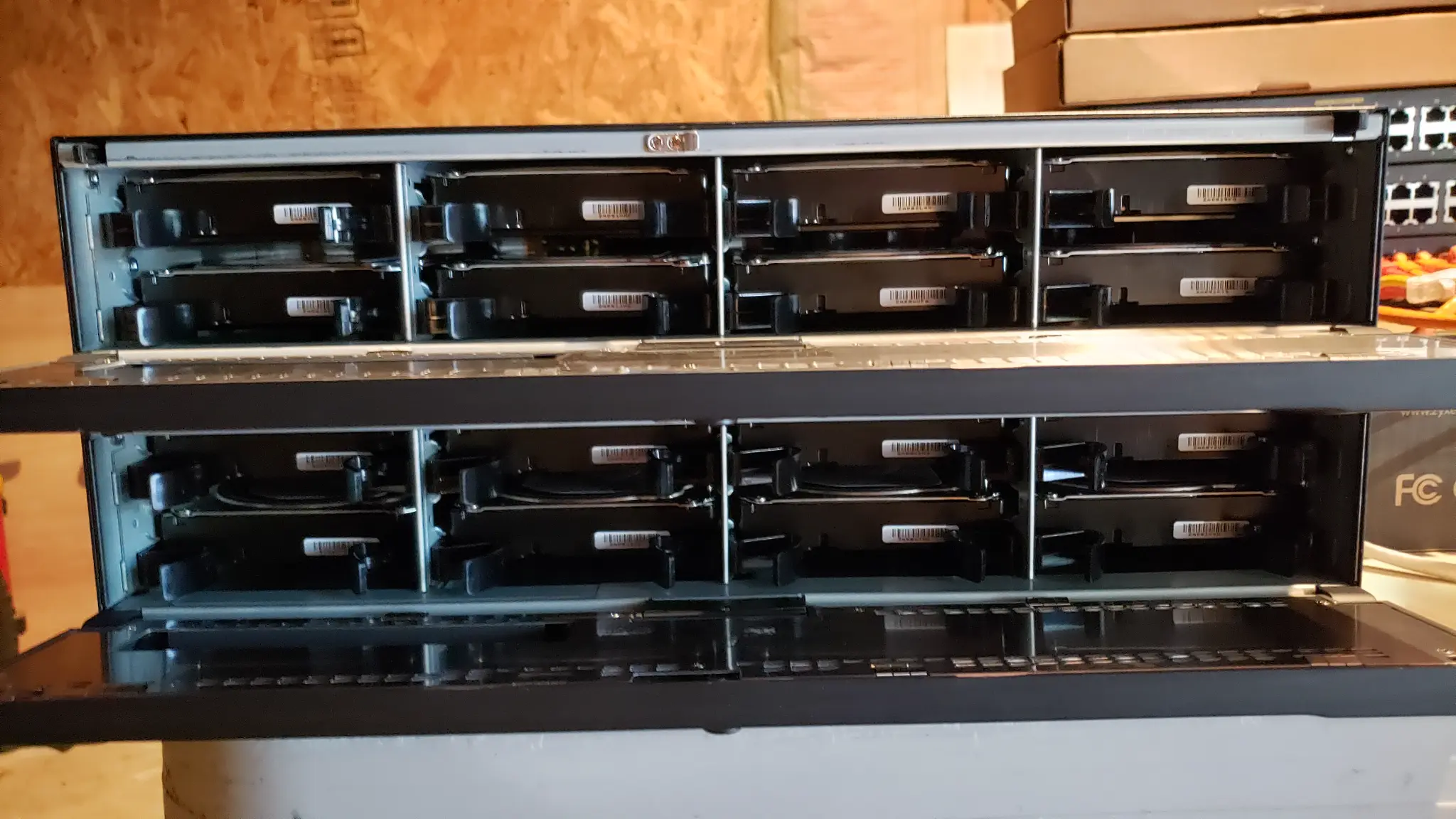 NVR hard drive storage arrays with 48TB capacity at Chamblee Plaza
