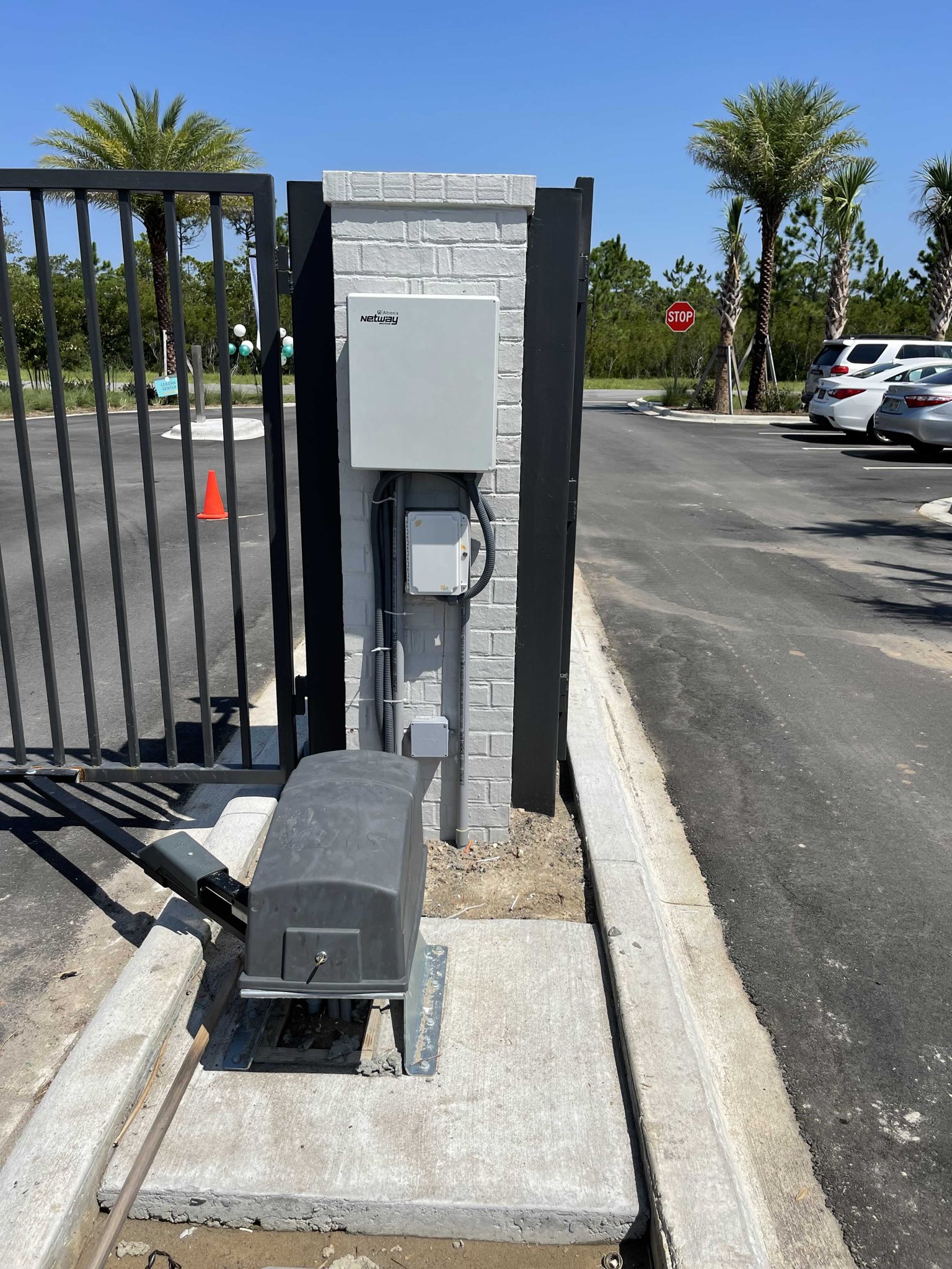 Vehicle gate access control system at The TYDE property entrance